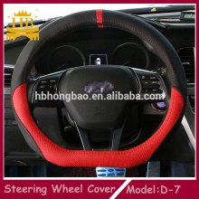 New D type Fiber leather Steering Wheel Cover