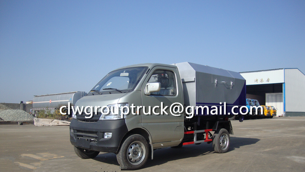 Changan 3CBM Container Hook Lift Garbge Truck