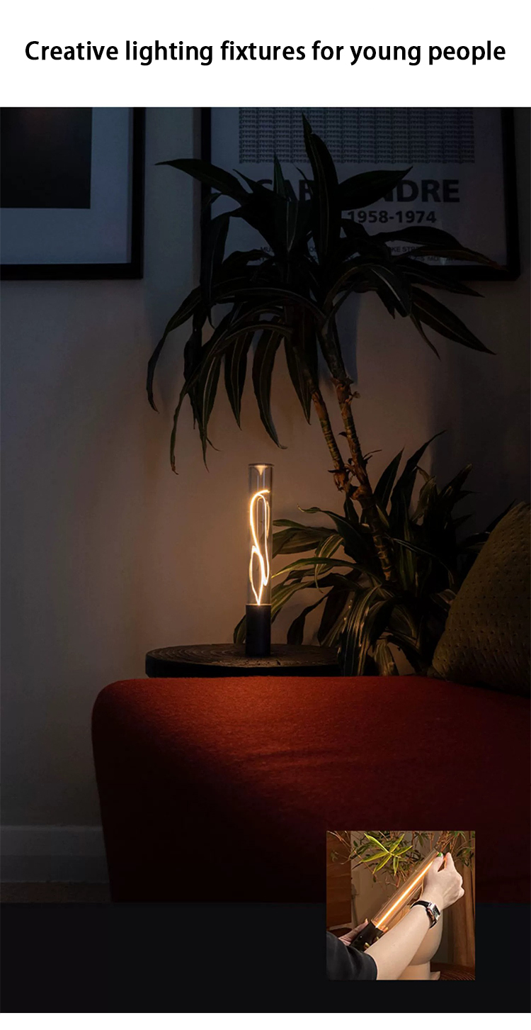 Night Lights LED Magnetic Touch Lamps Home Decoration Luxury Smart Home Led Strip Lights Desk Table Lamp Glass Lights