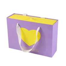 Large Drawer Slide Gift Custom Boxes with Ribbon