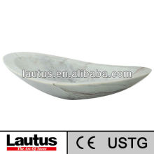 Oval shape bathroom sink in marble
