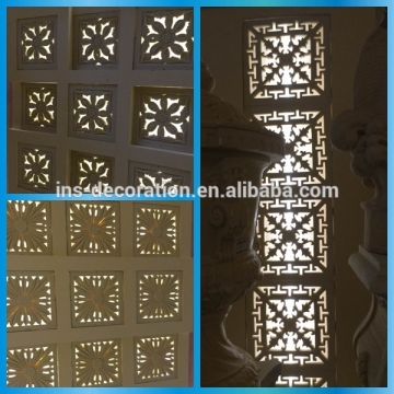 Antique limestone wall carving