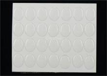 18mm x 13mm Oval Crystal Clear Epoxy Stickers / Custom Gel