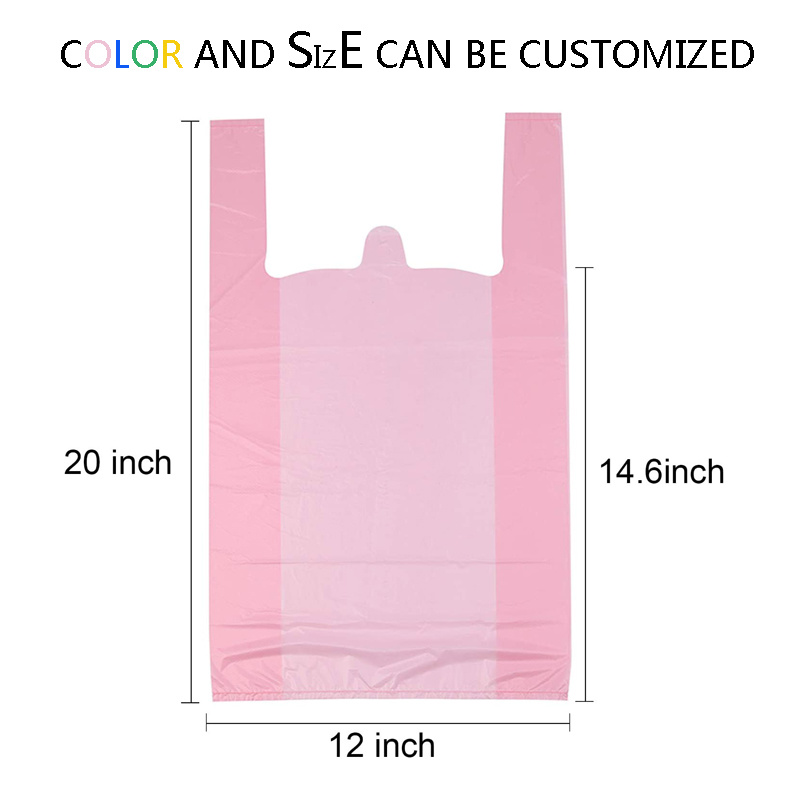 Pink Wholesale Non Woven Plastic Customized Printing Bag