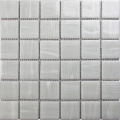 Large Square Shape Milky White Mosaic Art Brick