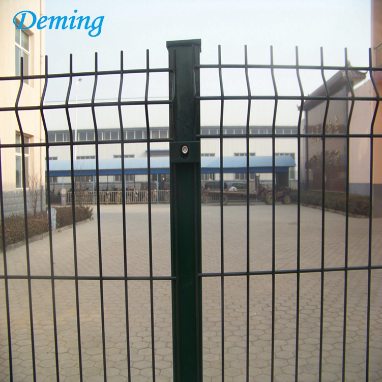 powder coated garden curved welded mesh fence