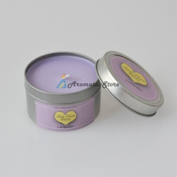 Lavender Metal Tin Candle