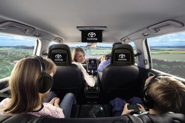 Av Input Car Headrest Monitors Touch Buttons Digital Lcd