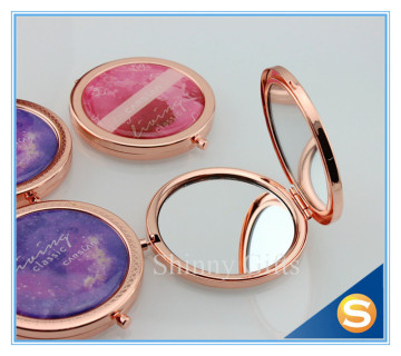 Rose Gold Design Promotional Gift Cosmetic Mirror Pocket Mirror Decorative Mirror