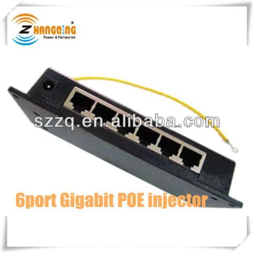 Case cover 6 port poe power supply gigabit POE injector