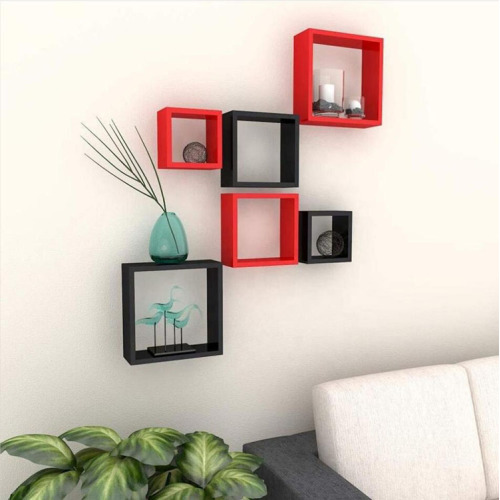 Wood Square Wall Cube Shelves Wall Mount