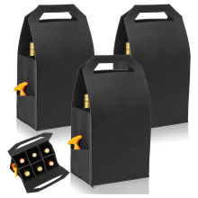 Felt Wine Bottle Bag with Custom Logo: Portable 6 Bottle Carrier
