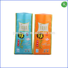 2016 custom printed flat bottom plastic bags with ziplock