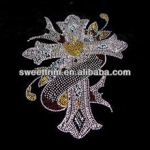 bonito hotfix low lead rhinestone motif for girl's dress