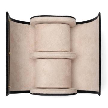 Delicate Jewelry Box Cylindrical Leather Watch Boxes