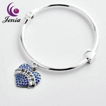 Jenia Latest Design Daily Wear Bangle Heart Pattern Bangle Alloy Bangle