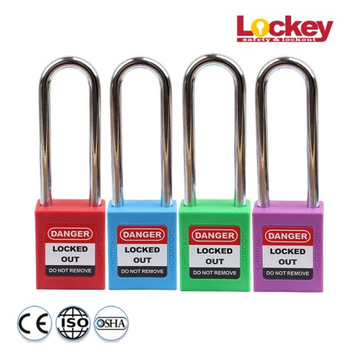 76mm Long Shackle Safety Lockout Tagout Padlock