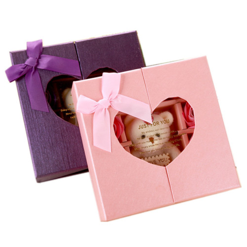 Embalaje de flores de jabón Caja de regalo de San Valentín al por mayor