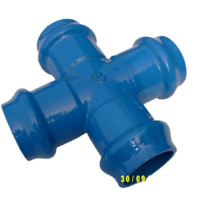 Hot sale cross tee fitting tune 20mm high quality iron cross cheap ductile cast iron fittings cross