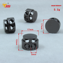 Double Layer Four Hole Metal Spring Cord Lock