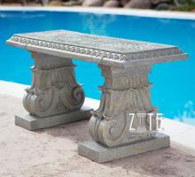 Natural Solid park stone bench