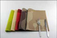 PVC jacquard glass table mat