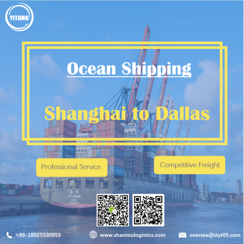 Freight de mer de Shanghai à Dallas