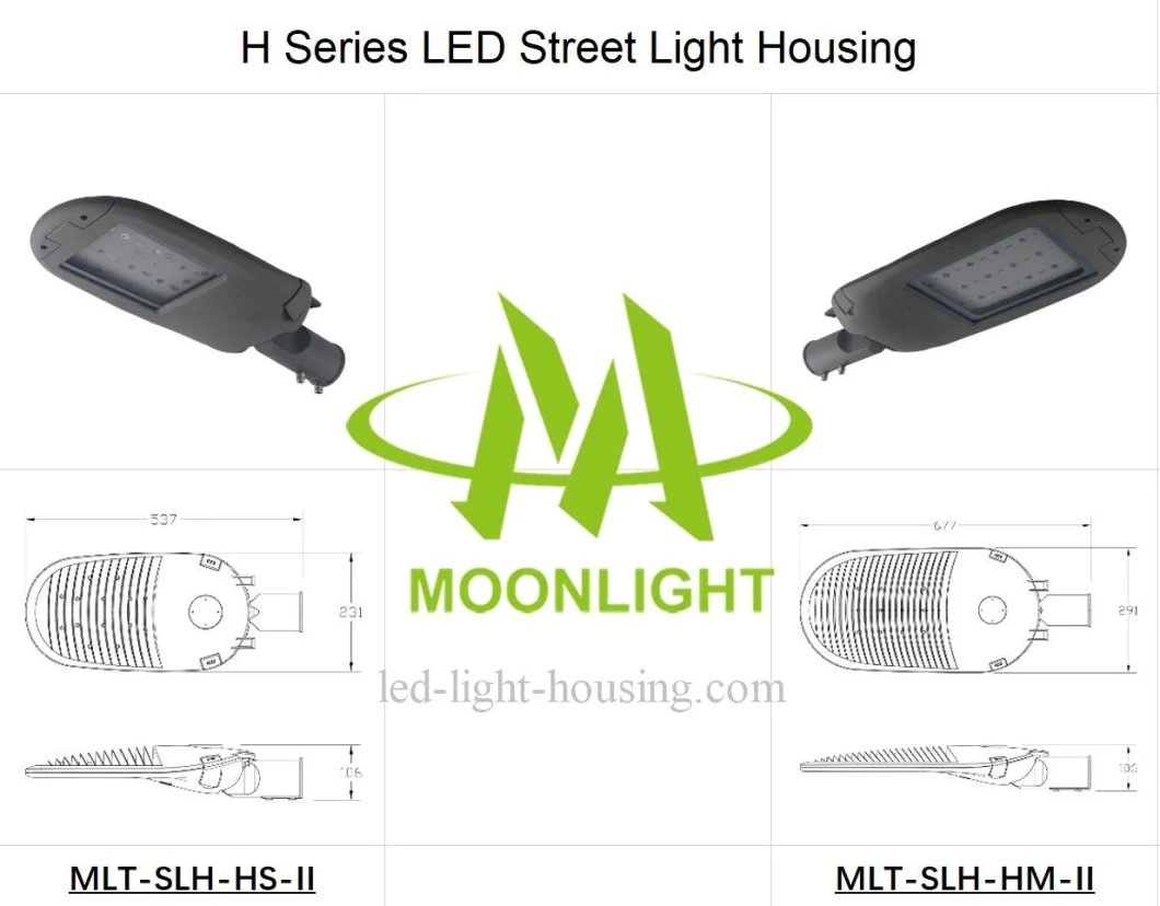 Die-Casting LED Street Light Cover Street Light Housing Mlt-Slh-HS-II for Road Lighting