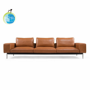 Three Seating Office Furniture Leather waiting Room Sofa