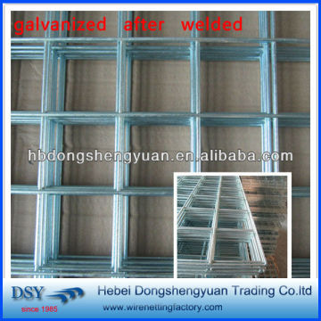 pre-galvanized welded wire mesh/galvanized welded wire mesh/wire mesh size