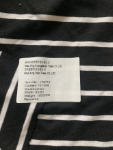 White and Black Stripes 70T/30R Width 62/63 Fabric