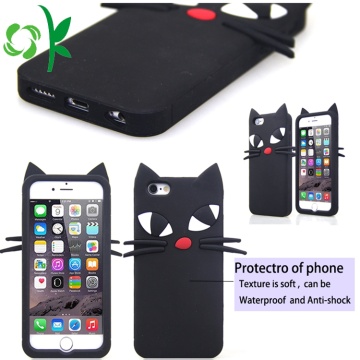 Cute Cartoon Cat Soft Silicone Mobile Phone Case