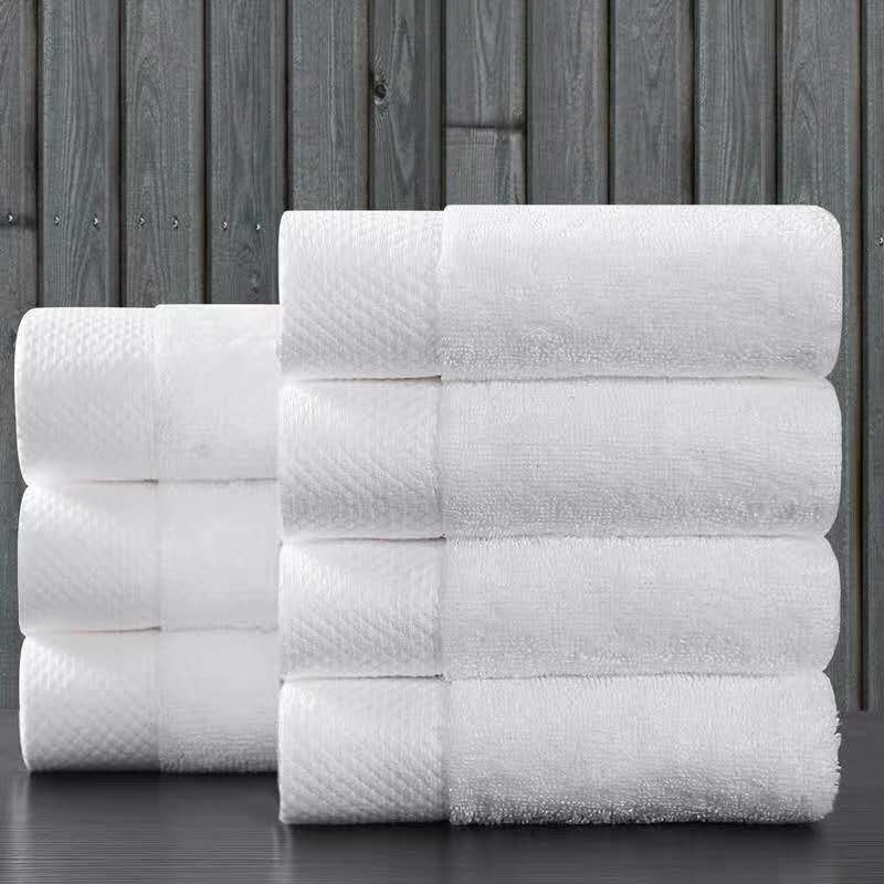 1PC Cotton Towels Home Kitchen Hand Towel Hotel Bathroom White Face Towel 35x35/35x75/40x80cm