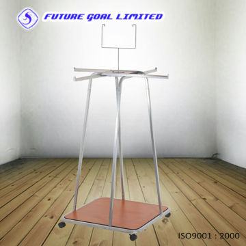 Four Arms Metal Display Stand / Garment Display Shelf