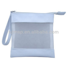 2013-nylon white mesh pouch/ pencil case