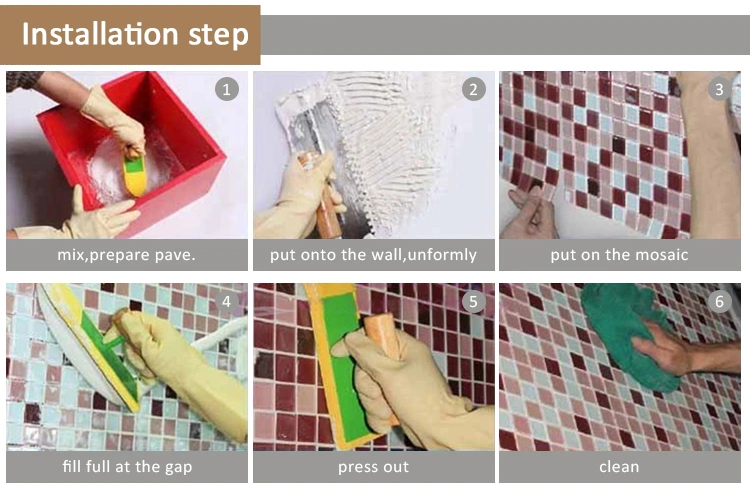 High Quality Self Adhesive Backsplash 3D Wall Tile Sticker Peel and Stick Mosaic