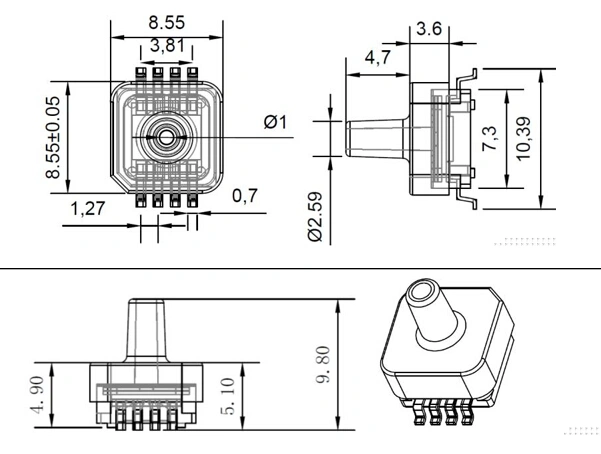 CNG Sensor Gas Pressure Sensor Pressure Transducer Pressure Sensor for Pump Analog Output