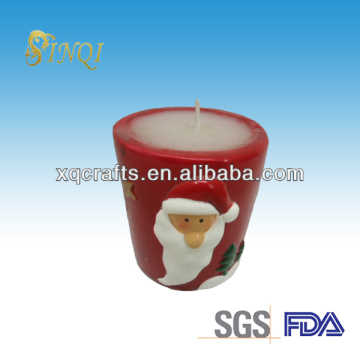 Ceramic fancy santa decorative candle jars