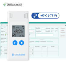 Freshliance Atlas Log-IUT LCD Display Medical Ultra Low Temperature Dry Ice Temperature Data Logger