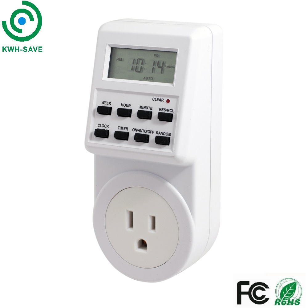 Type B programmable weekly digital timer switch household timer  socket 120V US plug