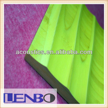 Bamboo wood veneer decorated boards