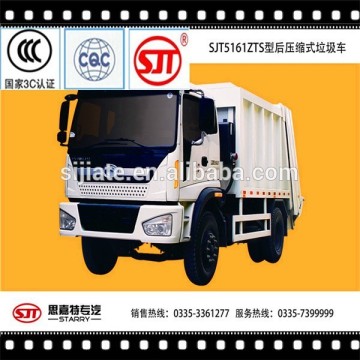 garbage truck for sales /rear compactor garbage truck/compression type garbage truck