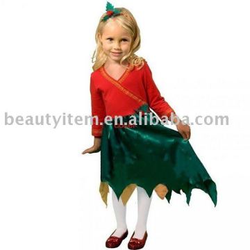 Hot sale Holly Christmas costume( for Kid)