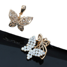Designer with butterfly 18k gold drop dangling earring for girls