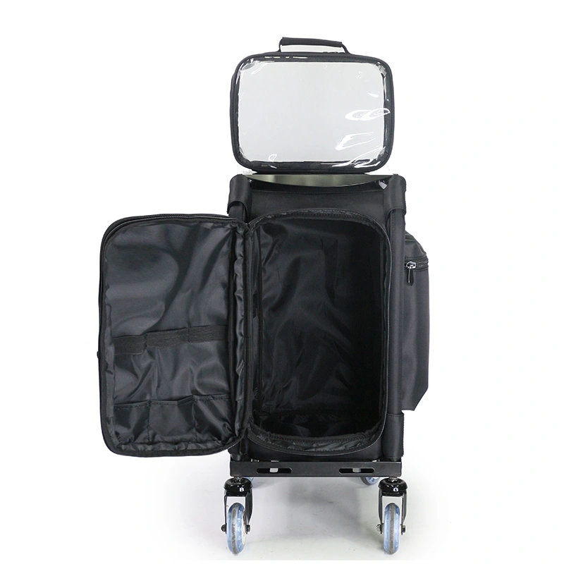 New Professional Trolley Cosmetic Case Beauty Salon Case Multi-Layer Universal Wheel with Makeup Case Tattoo Tool Bag