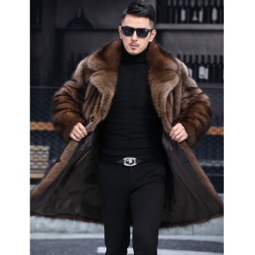 New Arrival Elegant Winter Faux Fur Coat