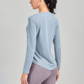 Dames met lange mouwen paardensportlaag Laag Hoge stretch tops