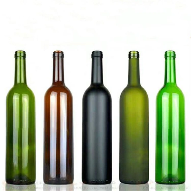 Manufacturers Spot Wholesale 375ml 500ml 750ml Red Wine Bottles in Various Colors