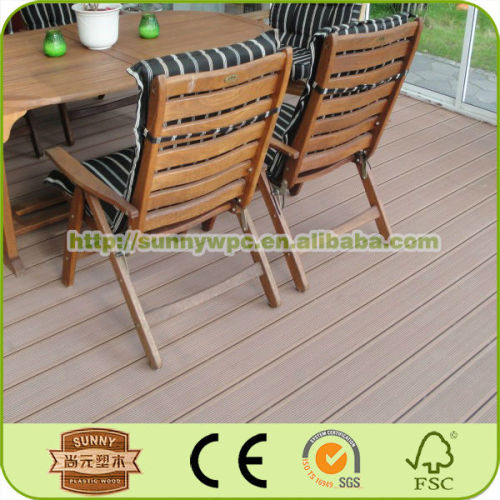 China wpc outdoor composite wooden decking