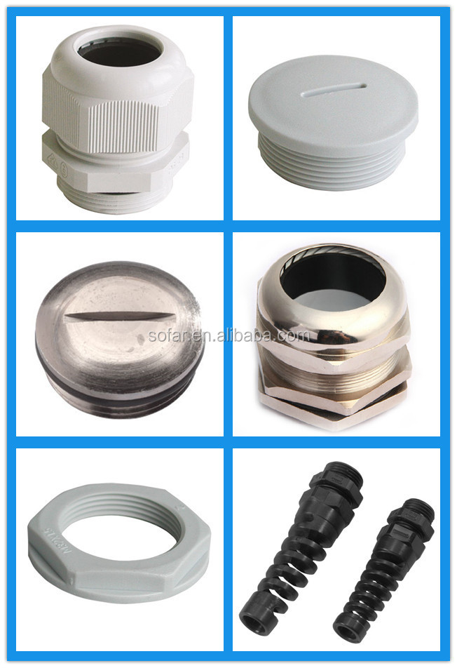 Metric Size Waterproof IP68 M8 Nylon Cable Glands